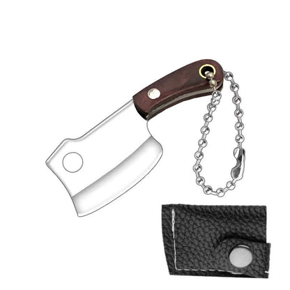 Damascus Pattern Mini Knife with Protective Sleeve