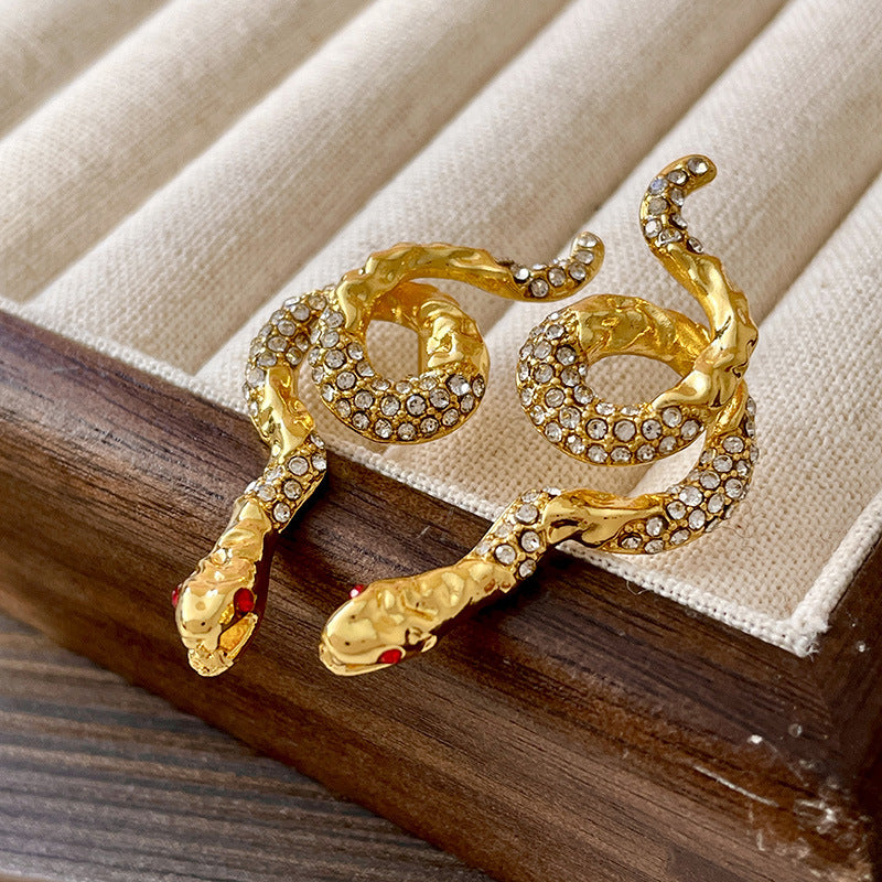 Vintage Gold Pearl Earrings Tassel Stud Earrings No Piercing Ear Clip