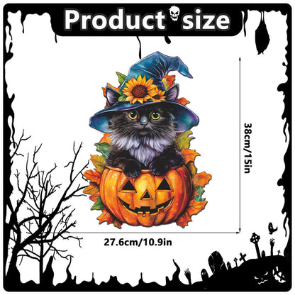 Halloween Decorations PP Hanging Sign,Welcome To Our Haunted House Door Hanger Sign For Outdoor Home Farmhouse Wall Window Yard,Party Supplies Halloween