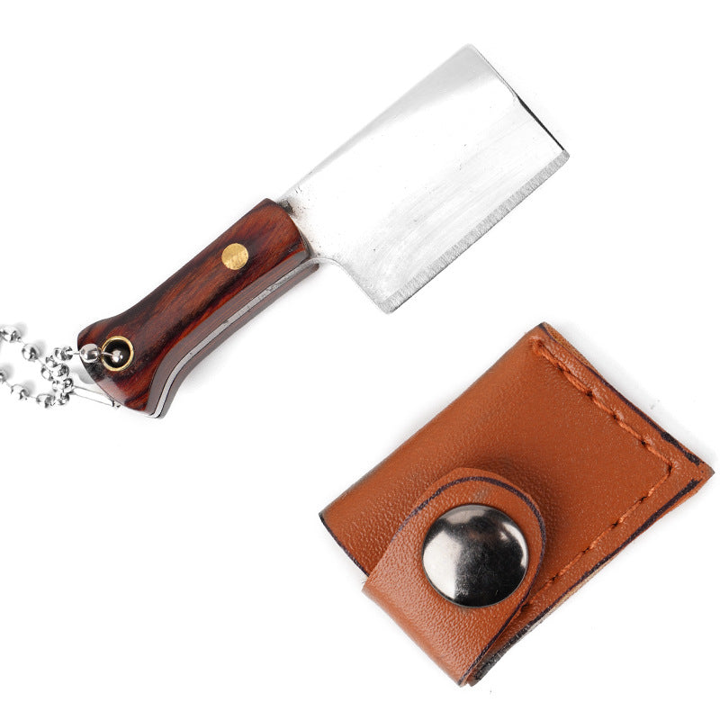 Damascus Pattern Mini Knife with Protective Sleeve