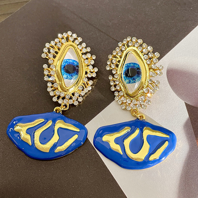 Vintage Gold Pearl Earrings Tassel Stud Earrings No Piercing Ear Clip