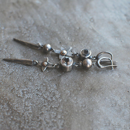 Tassel Vintage Unique Rhinestone Star Earrings