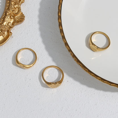 FUCK OFF English Letter 18K Ring