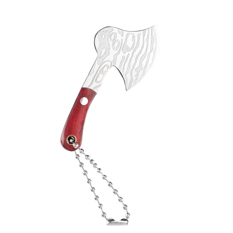 Damascus Pattern Mini Knife with Protective Sleeve