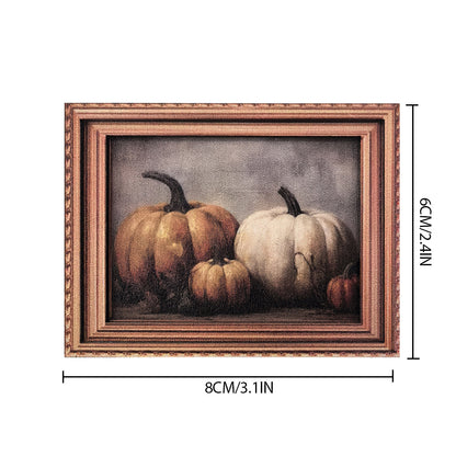 Halloween Retro Photo Frame Magnetic Fridge Magnet Wooden Poster Fridge Magnet Home Decoration Refrigerator Magnets