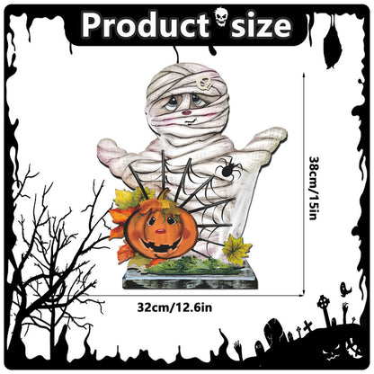 Halloween Decorations PP Hanging Sign,Welcome To Our Haunted House Door Hanger Sign For Outdoor Home Farmhouse Wall Window Yard,Party Supplies Halloween
