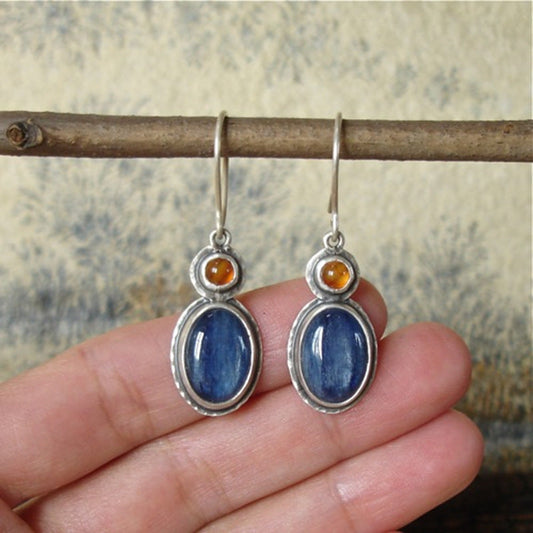 Bohemian simple rhinestone earrings
