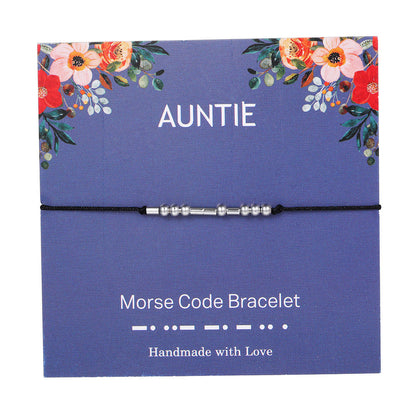 "ADORE YOU" Handmade Morse Code Bracelets